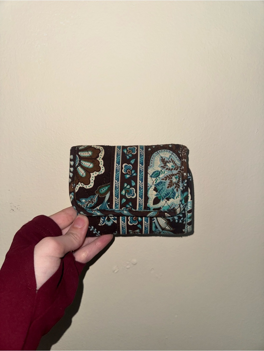 Vera Bradley Java Blue Trifold Wallet
